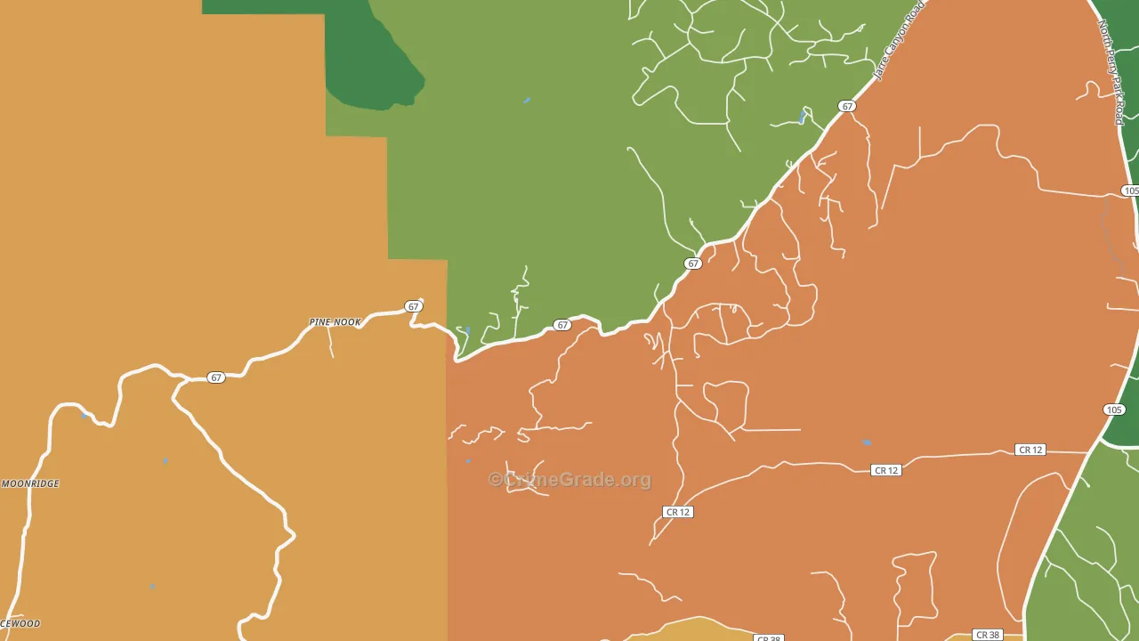 Shamballah-Ashrama, CO Map of Arson Rates