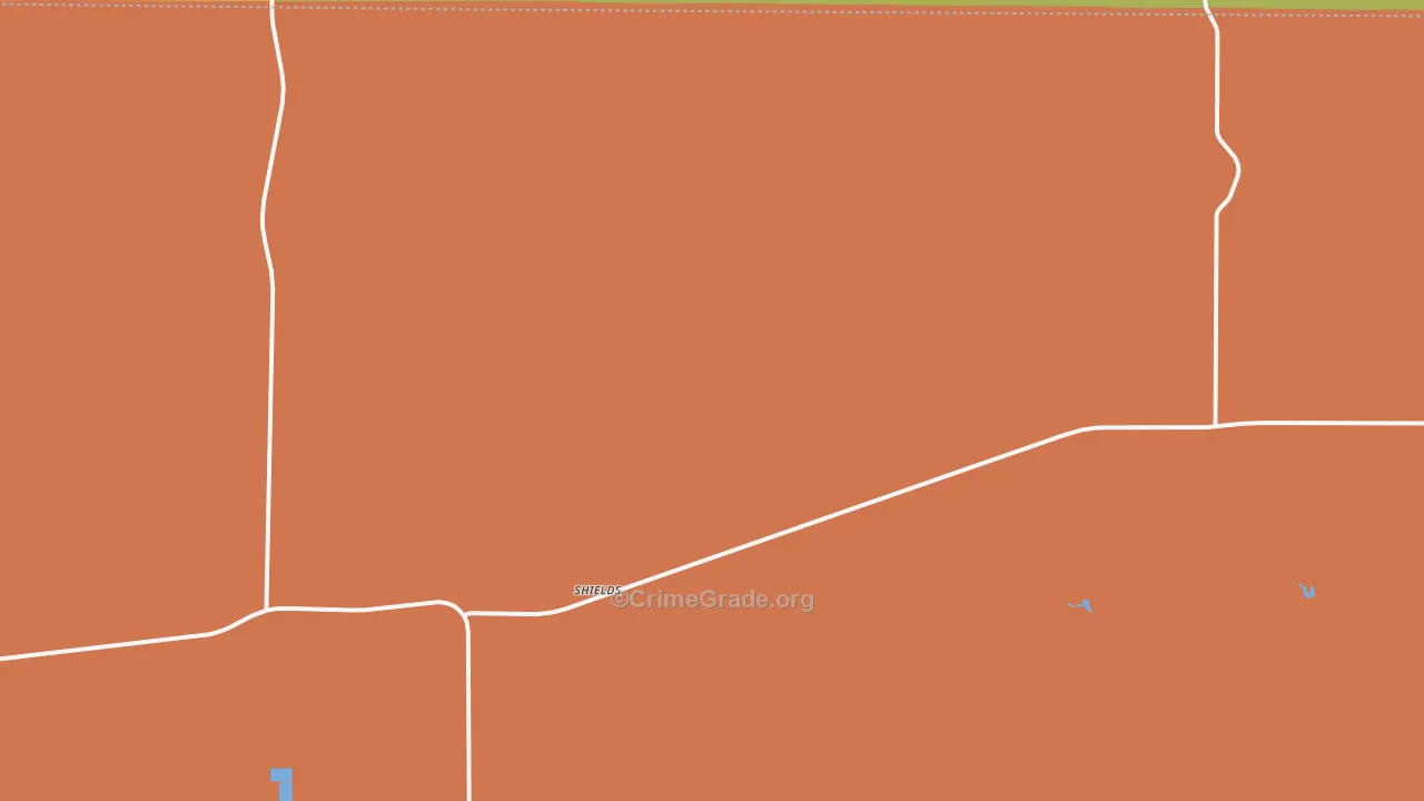 Shields, KS Map of Arson Rates