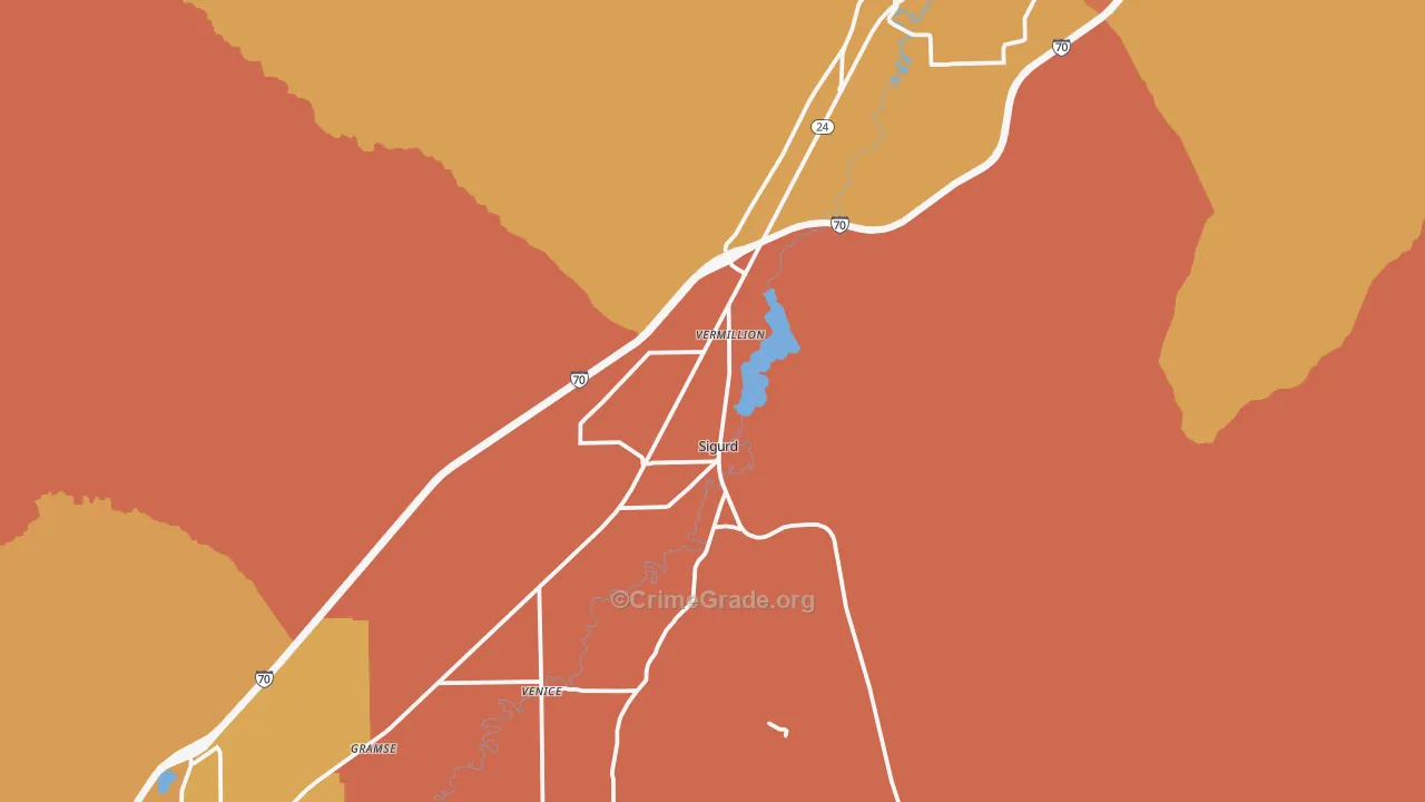 Sigurd, UT Map of Arson Rates