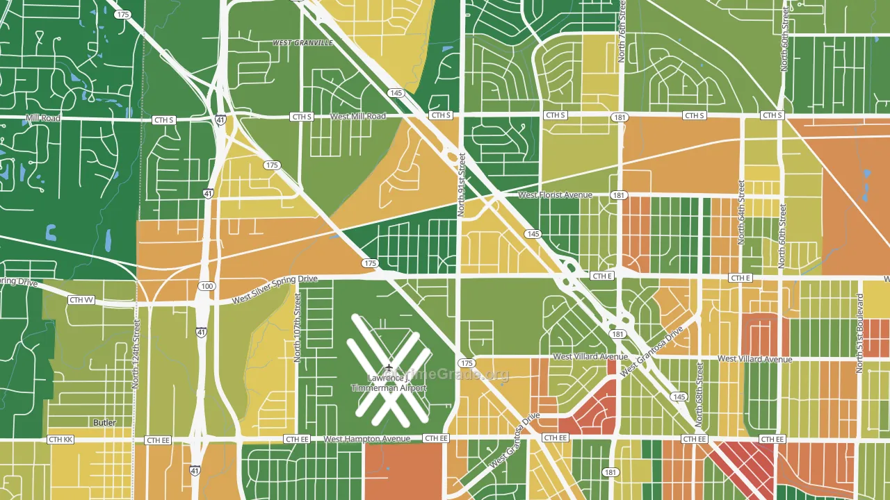 Silver Swan, Milwaukee, WI Map of Arson Rates
