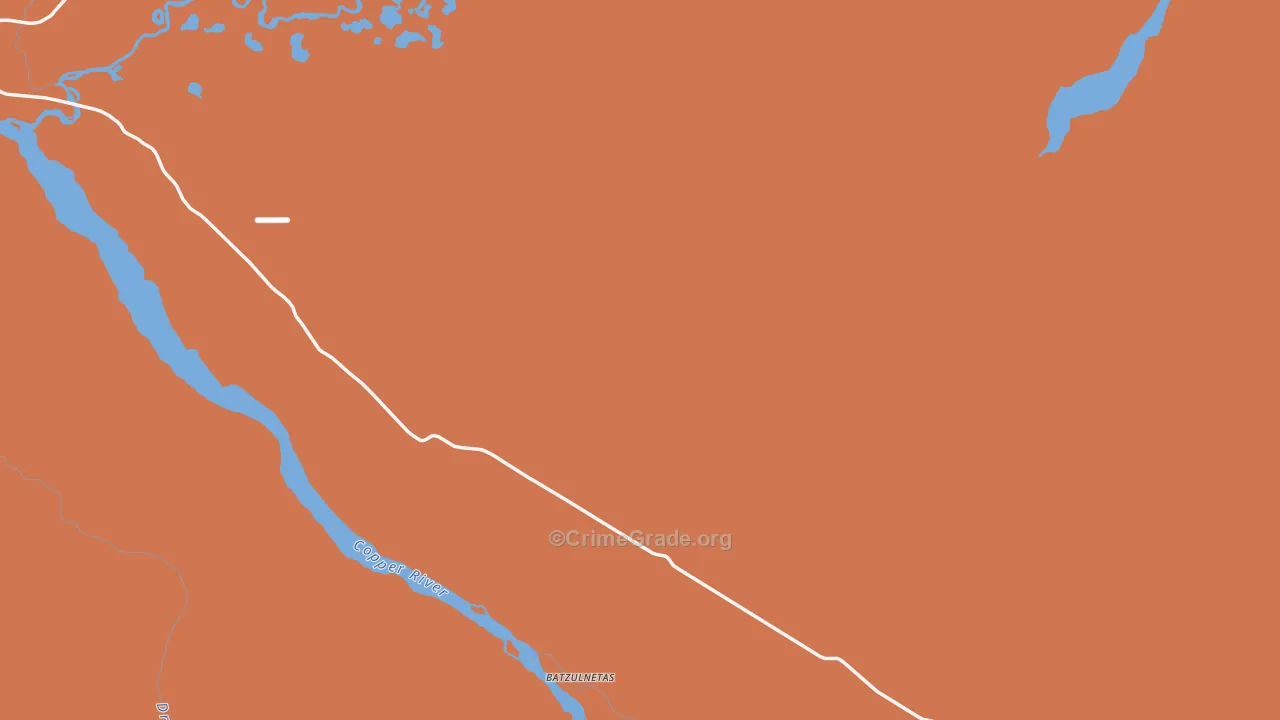 Slana, AK Map of Arson Rates