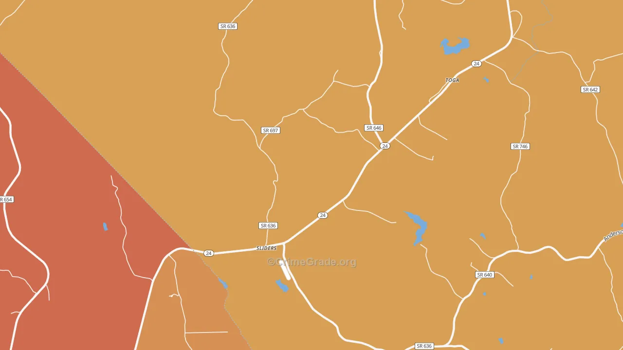 Sliders, VA Map of Arson Rates