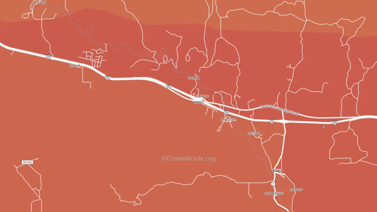 Soham, NM Map of Arson Rates