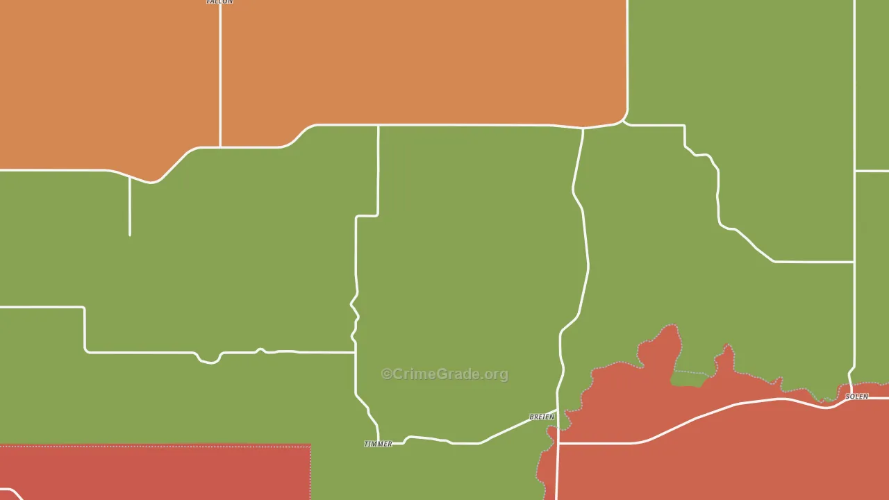 Solen, ND Map of Arson Rates