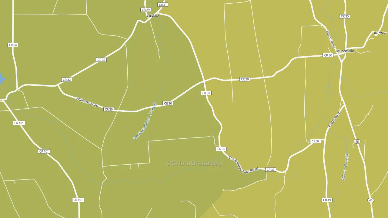 Solsville, NY Map of Arson Rates