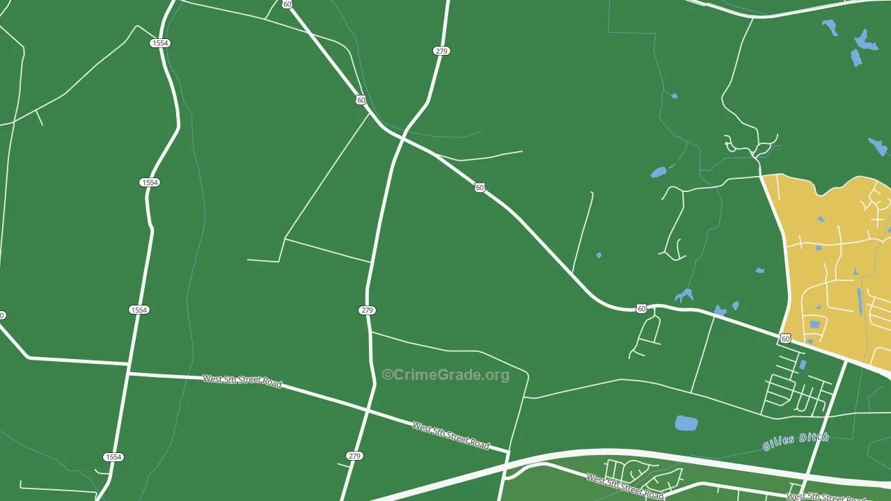 Sorgho, KY Map of Arson Rates