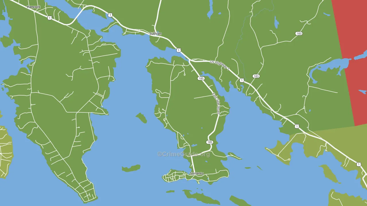 Sorrento, ME Map of Arson Rates