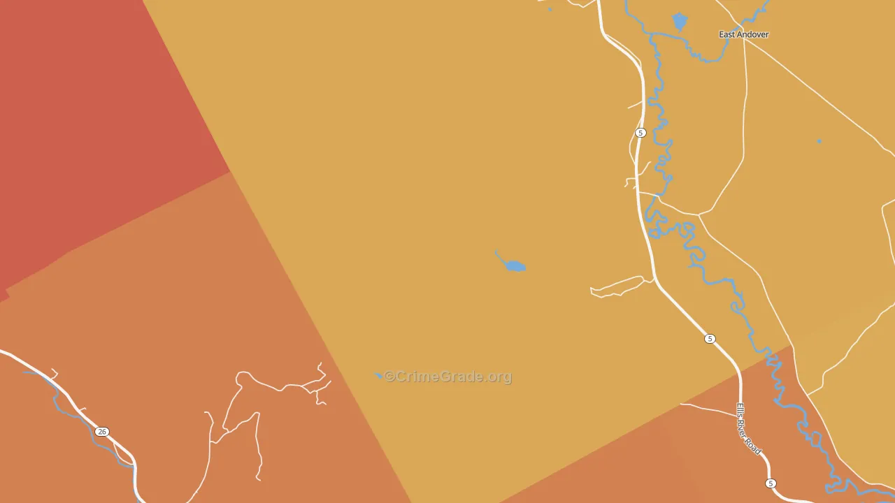 South Andover, ME Map of Arson Rates