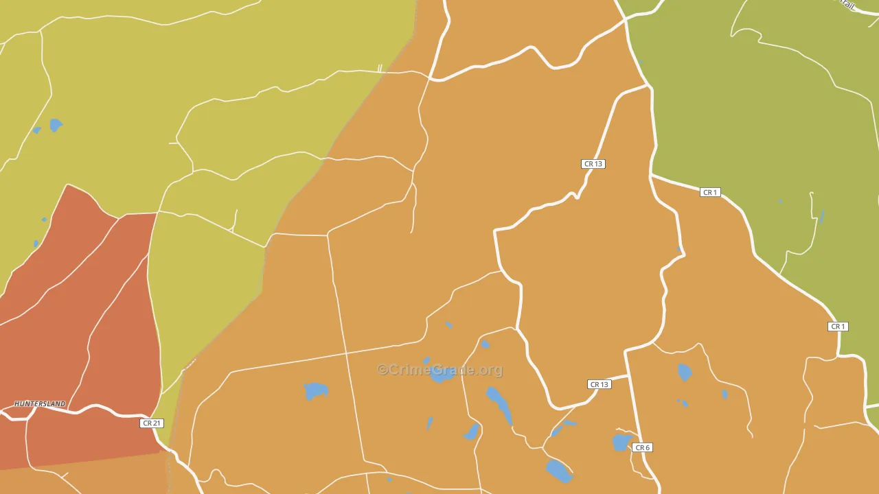 South Berne, NY Map of Arson Rates