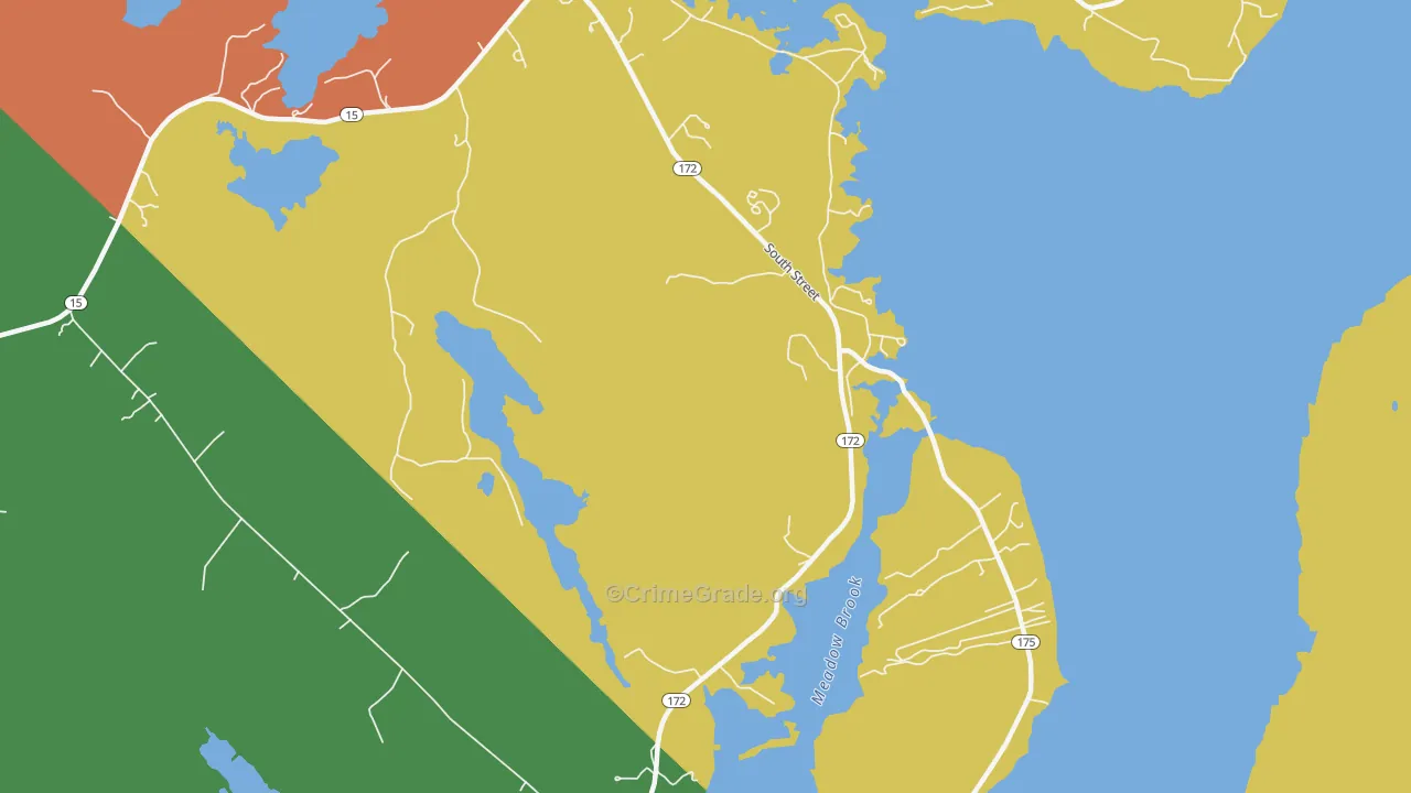South Blue Hill, ME Map of Arson Rates