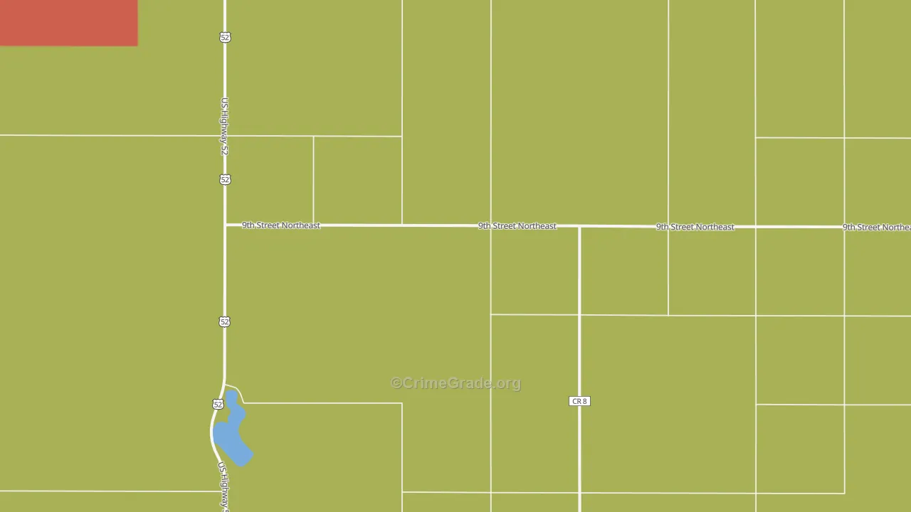 South Cottonwood, ND Map of Arson Rates