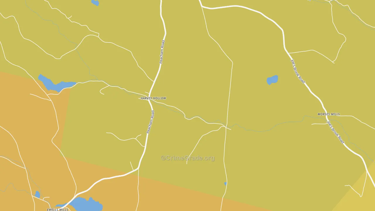 South Danville, VT Map of Arson Rates