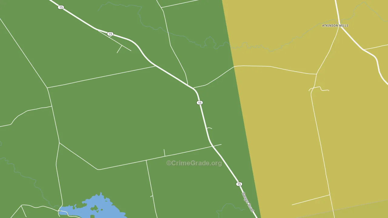 South Dover, ME Map of Arson Rates