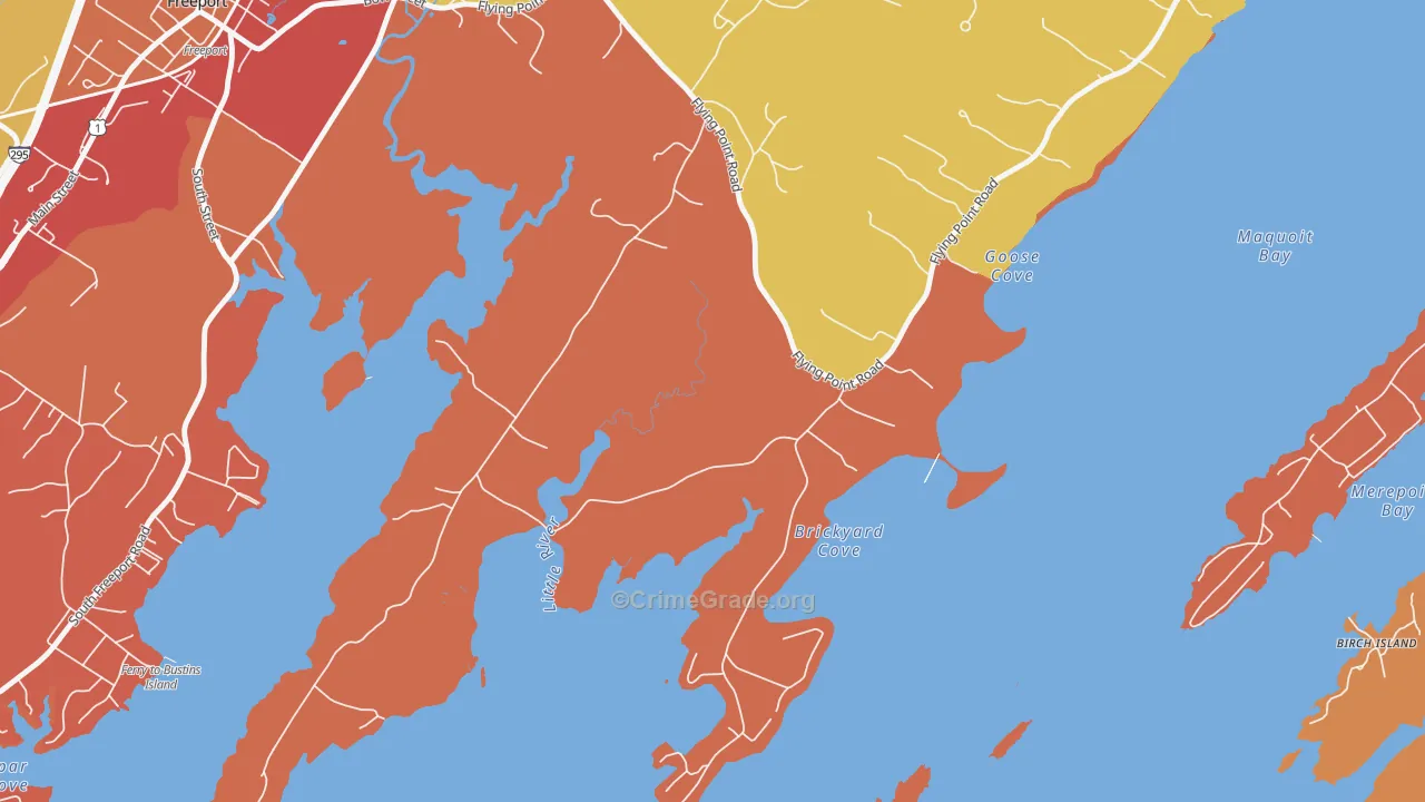 South Durham, ME Map of Arson Rates