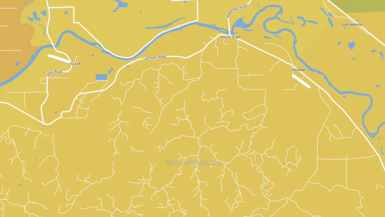 South Elma, WA Map of Arson Rates