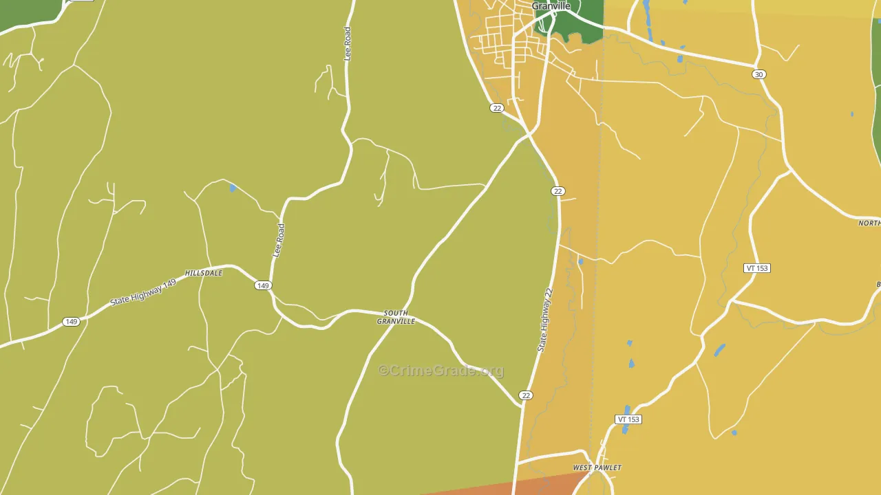 South Granville, NY Map of Arson Rates
