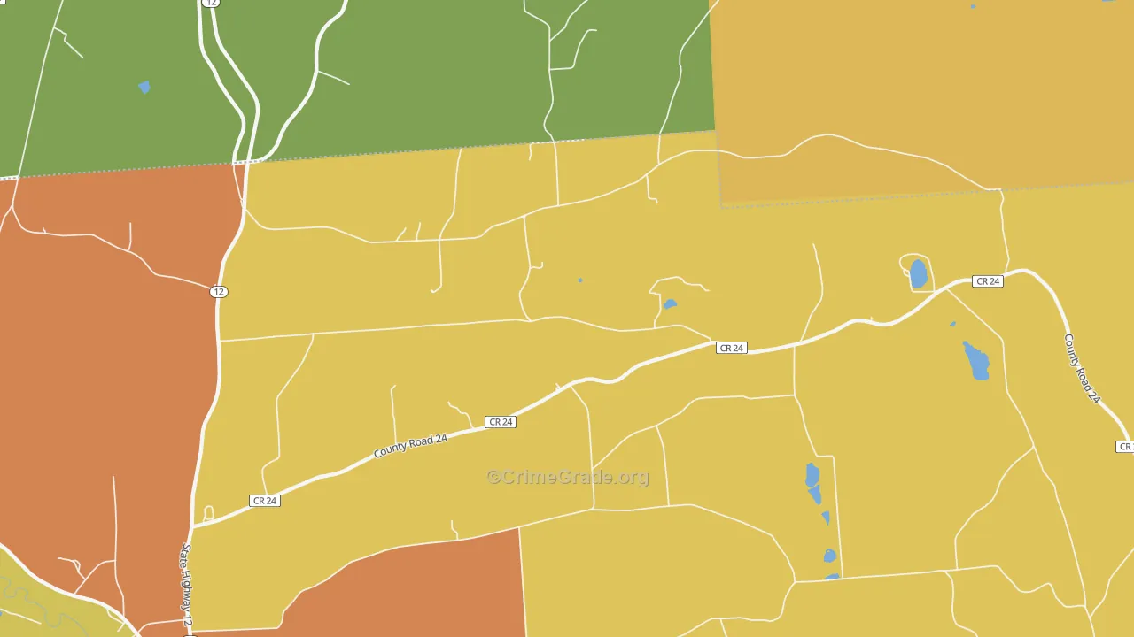 South Hamilton, NY Map of Arson Rates