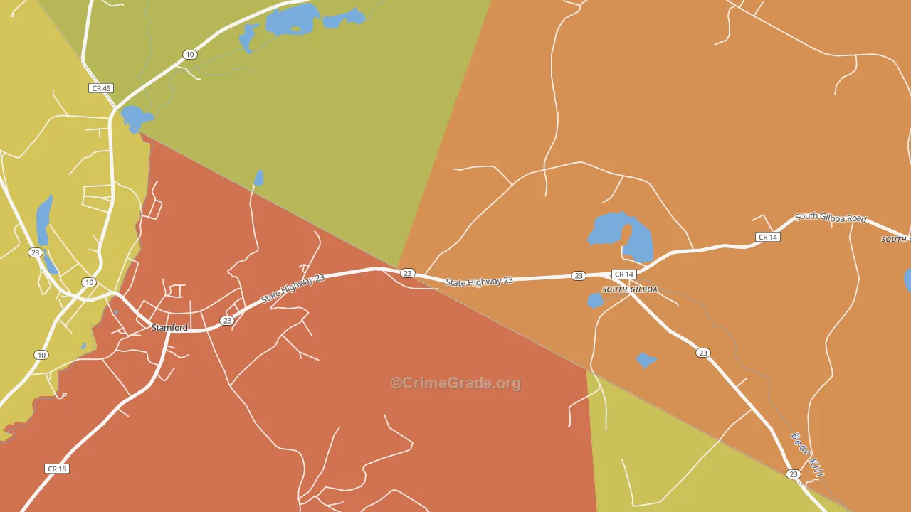 South Jefferson, NY Map of Arson Rates