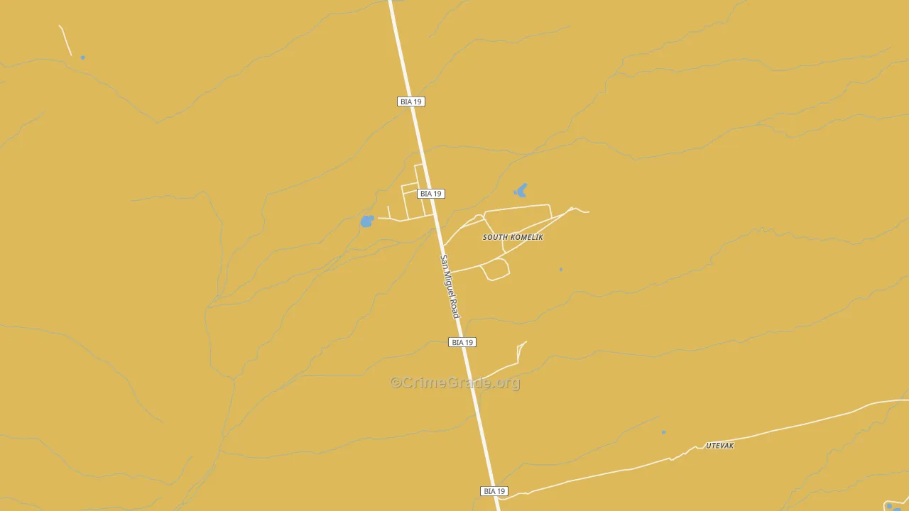 South Komelik, AZ Map of Arson Rates
