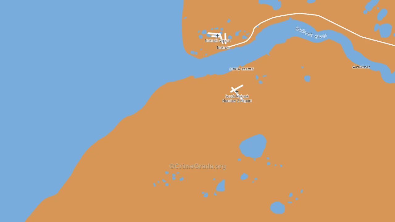 South Naknek, AK Map of Arson Rates