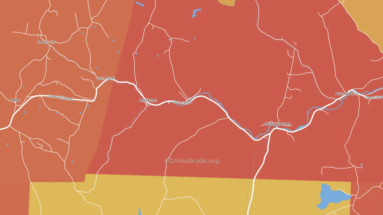 South Newfane, VT Map of Arson Rates