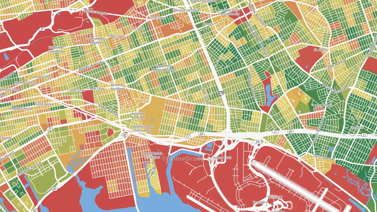South Ozone Park, Queens, NY Map of Arson Rates