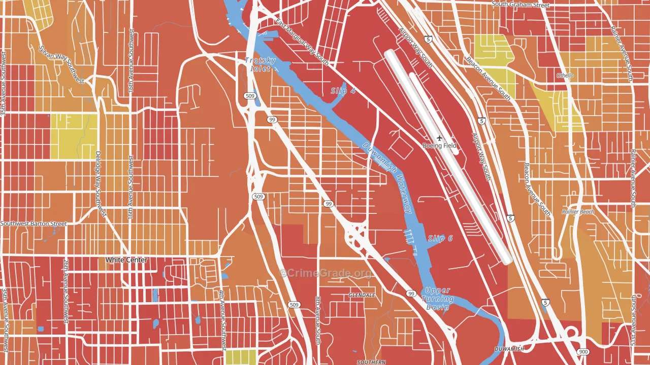 South Park, Seattle, WA Map of Arson Rates