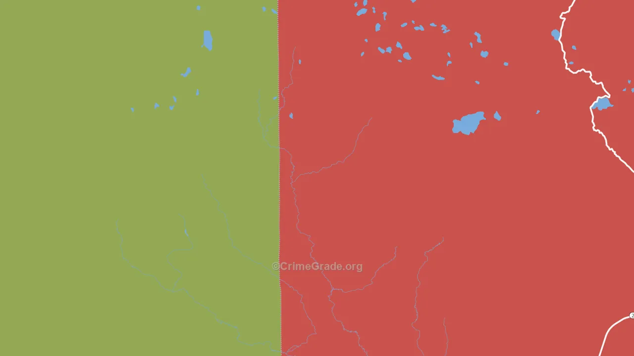 South Pass City, WY Map of Arson Rates