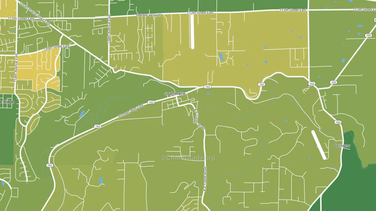 South Prairie, WA Map of Arson Rates