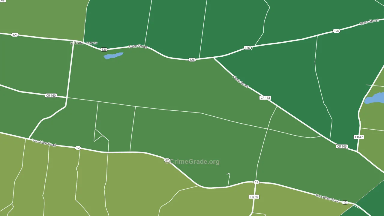 South Rutland, NY Map of Arson Rates