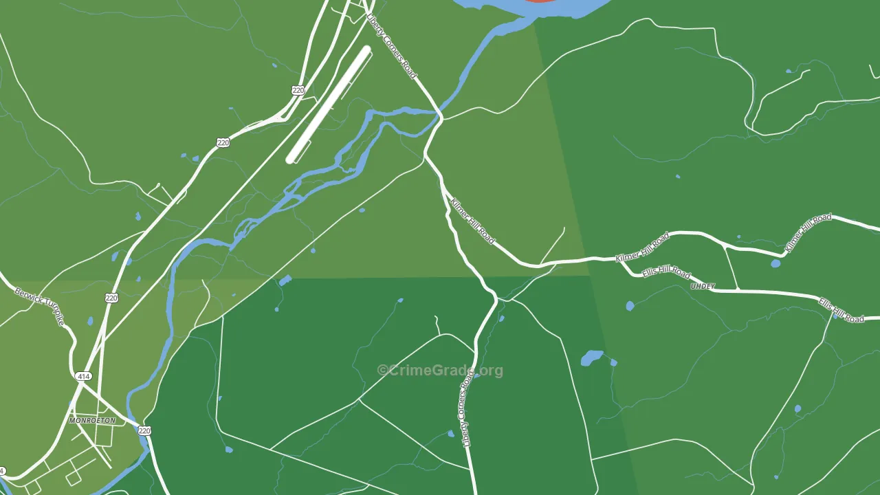 South Towanda, PA Map of Arson Rates