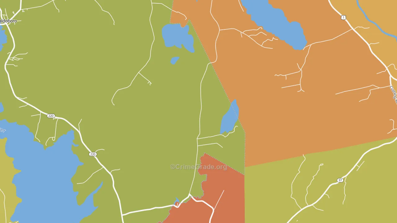 South Waldoboro, ME Map of Arson Rates