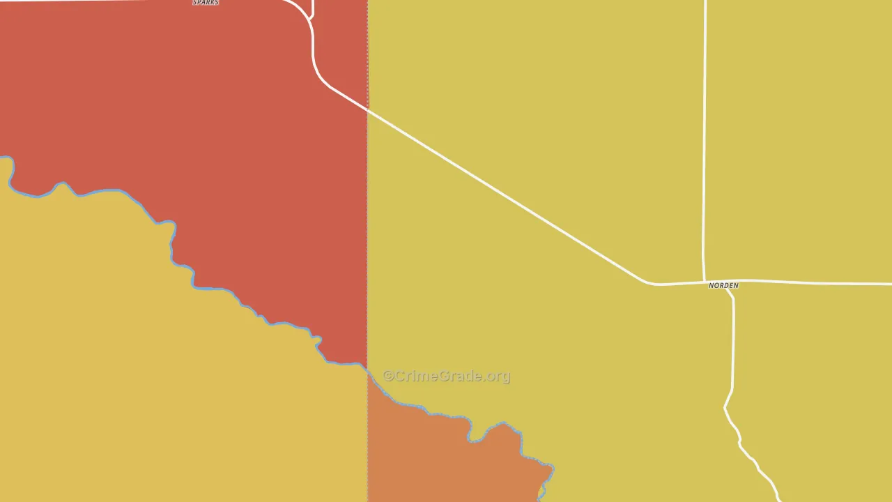 Sparks, NE Map of Arson Rates
