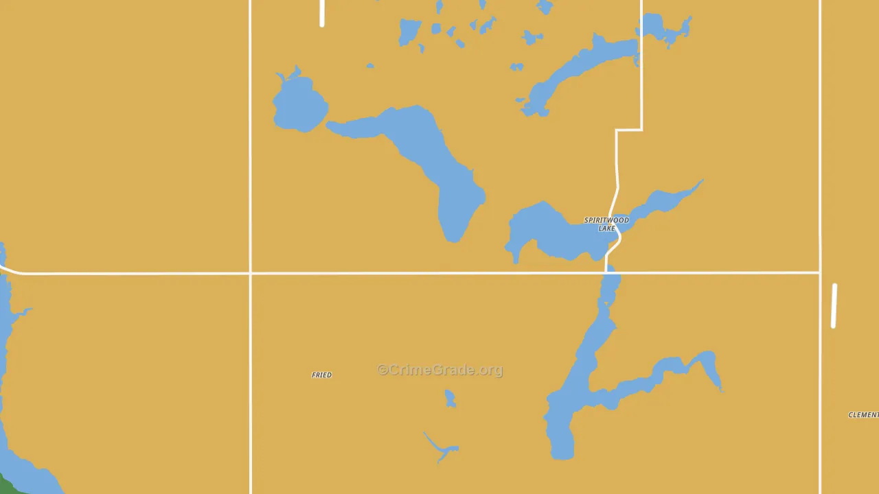 Spiritwood Lake, ND Map of Arson Rates