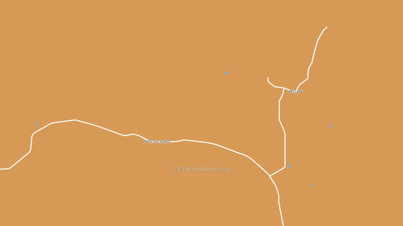 Spotted Horse, WY Map of Arson Rates