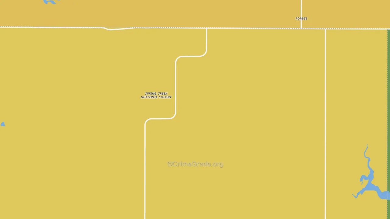 Spring Creek Colony, SD Map of Arson Rates