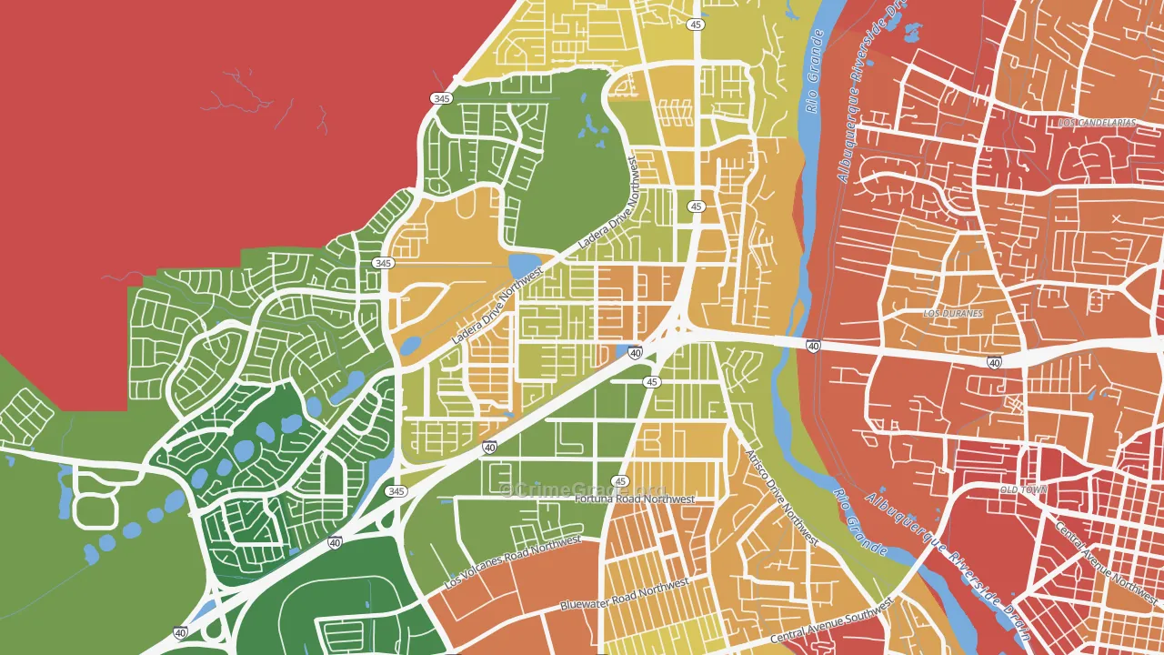 SR Marmon, Albuquerque, NM Map of Arson Rates