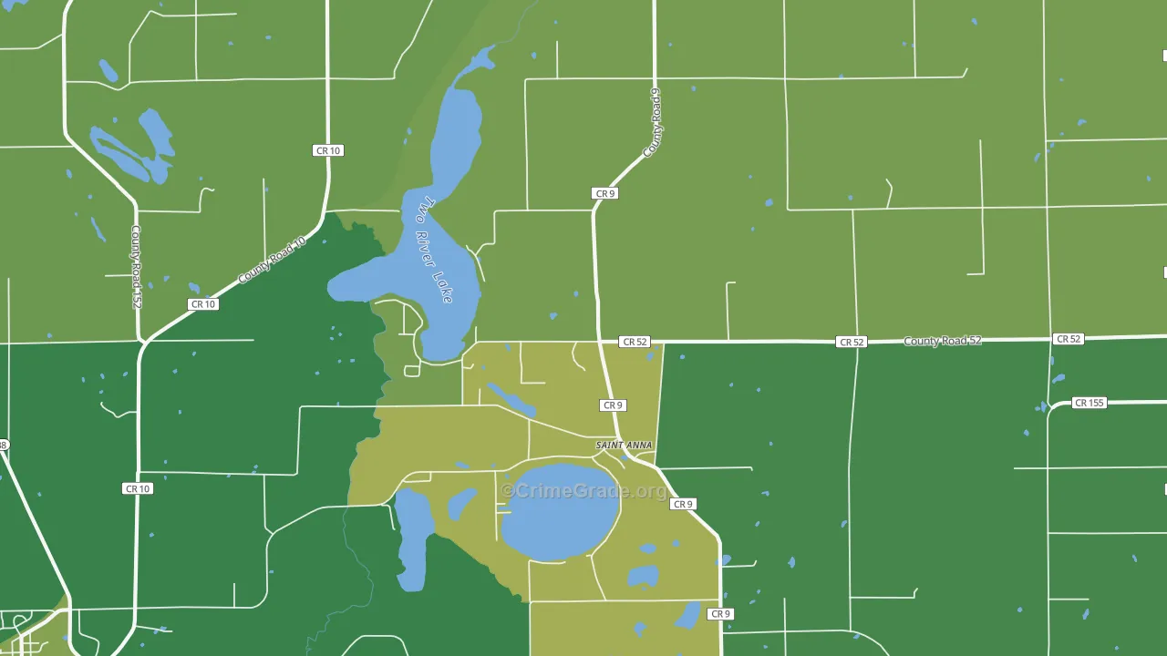 St. Anna, MN Map of Arson Rates