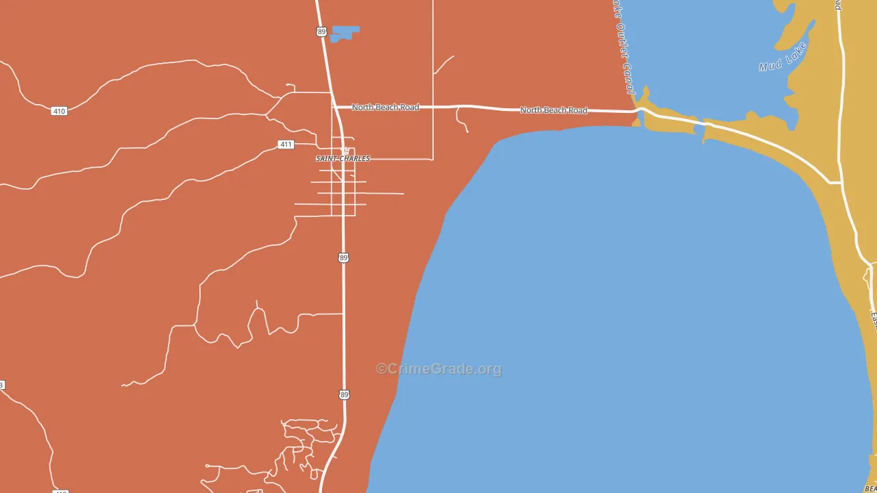 St. Charles, ID Map of Arson Rates