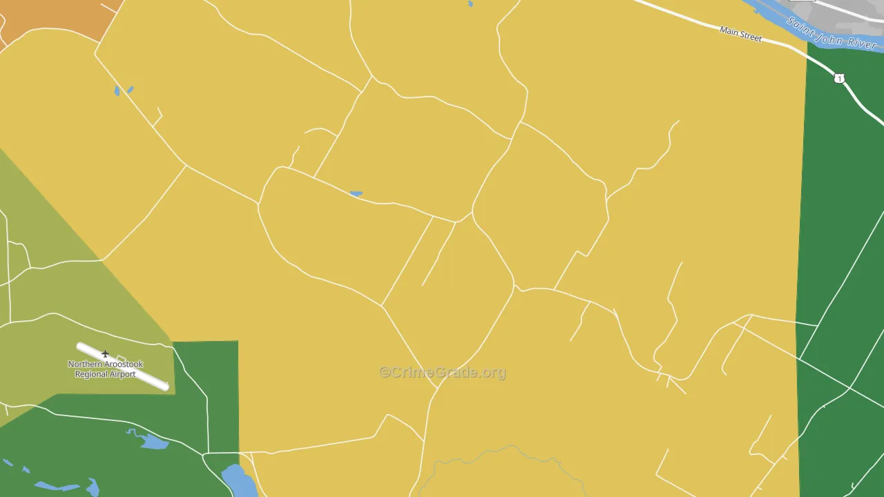 St. David, ME Map of Arson Rates