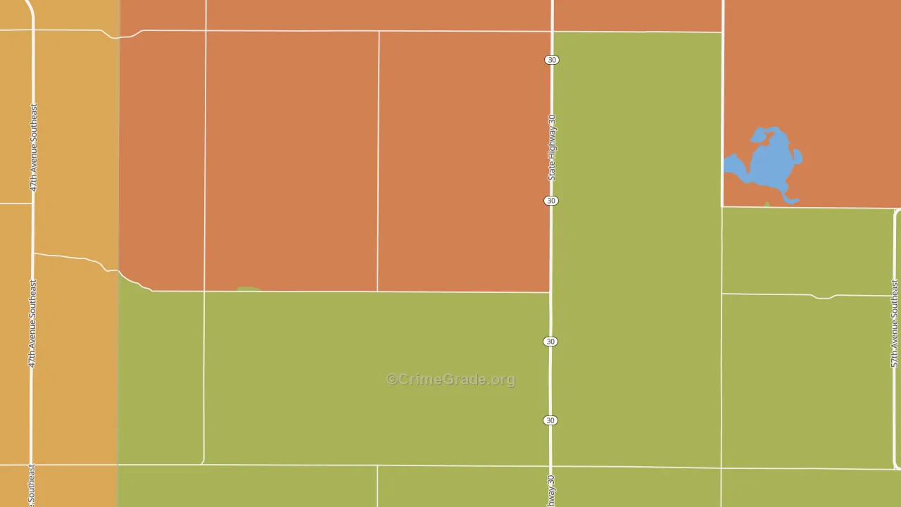 St. Paul, ND Map of Arson Rates