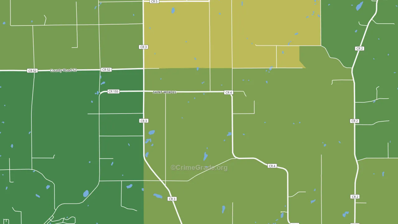 St. Wendel, MN Map of Arson Rates
