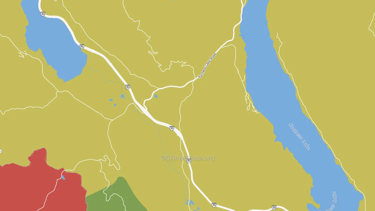 Stampede, WA Map of Arson Rates