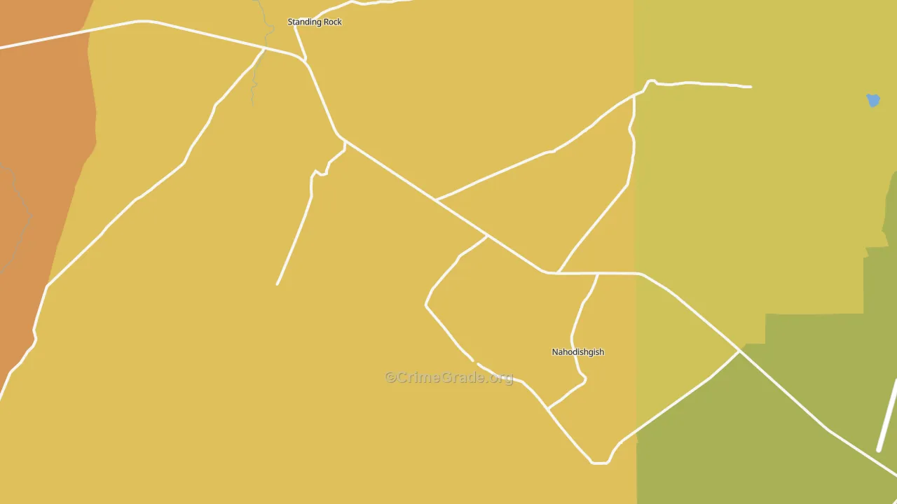 Standing Rock, NM Map of Arson Rates