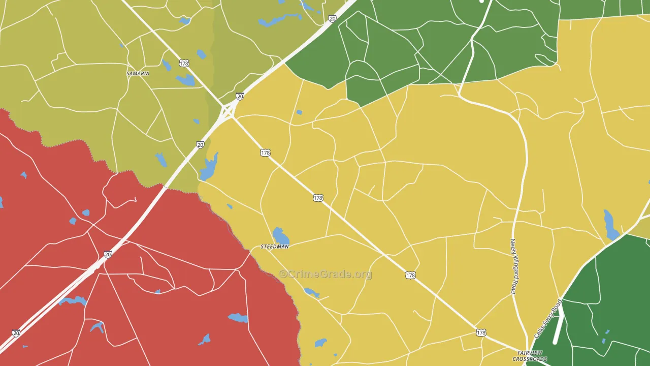 Steedman, SC Map of Arson Rates