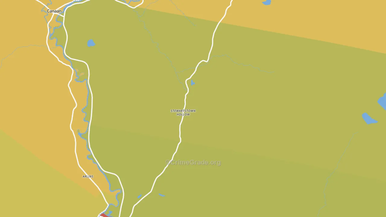Stewartstown, NH Map of Arson Rates