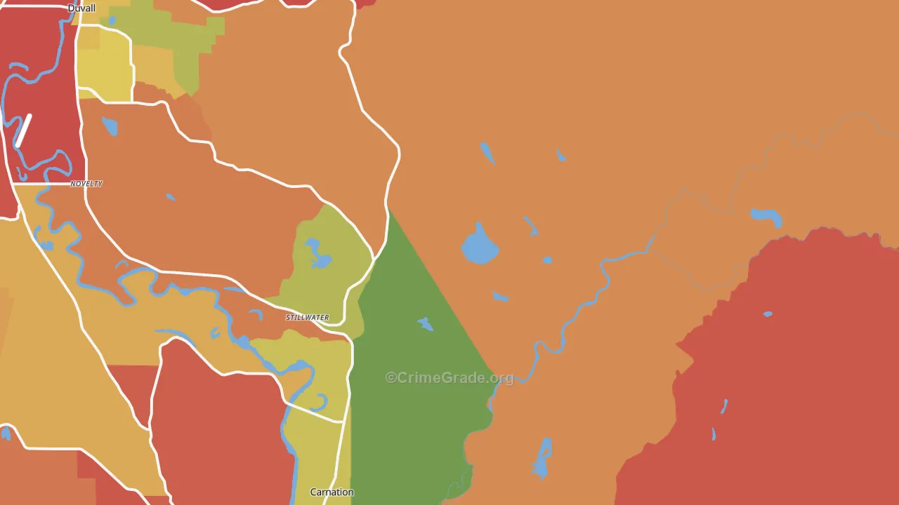 Stillwater, WA Map of Arson Rates