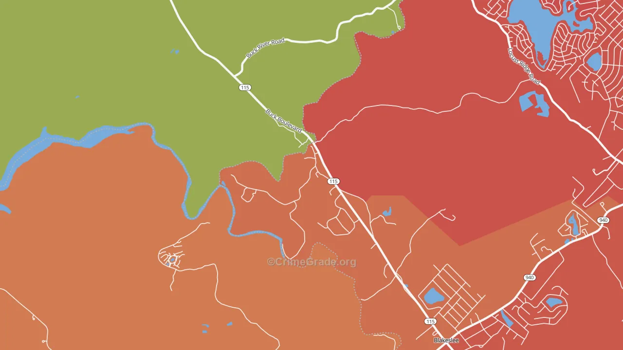 Stoddartsville, PA Map of Arson Rates