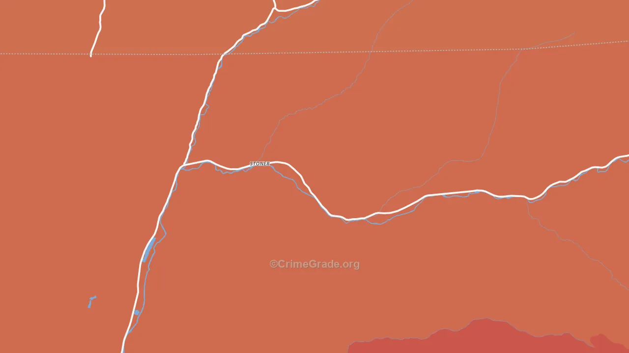 Stoner, CO Map of Arson Rates