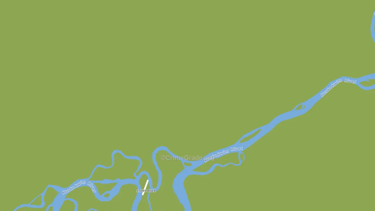 Stony River, AK Map of Arson Rates